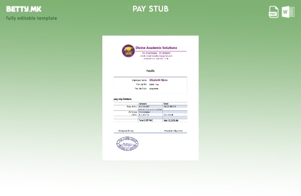 Модерен стил, шаблон за уплатница на Divine Academic Solutions